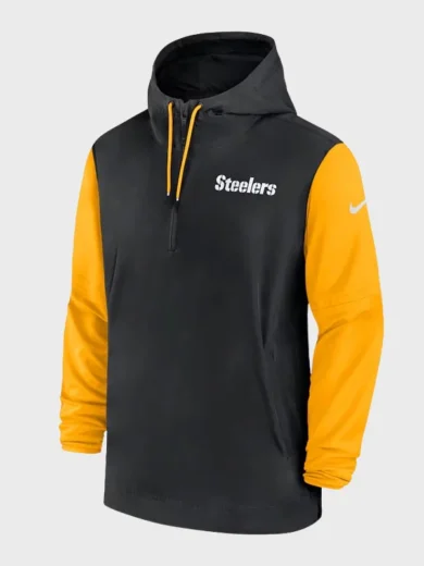 Pre-Game Half-Zip Pittsburgh Steelers Sideline Hoodie Jacket