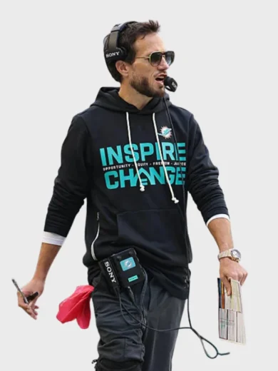 Inspire Change 2025 Mike McDaniel Miami Dolphins Hoodie