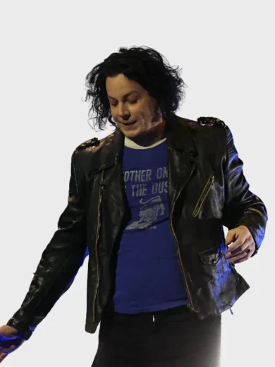 Jack White Halftime Show Leather Jacket