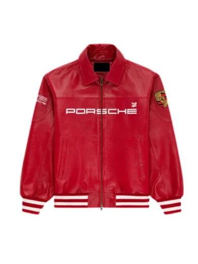 Porsche 993 Red Aime Leon Dore Leather Jacket