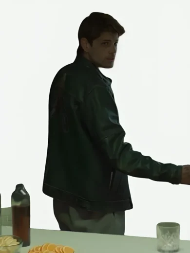 Alberto Olmo Bad Influence Green Leather Jacket