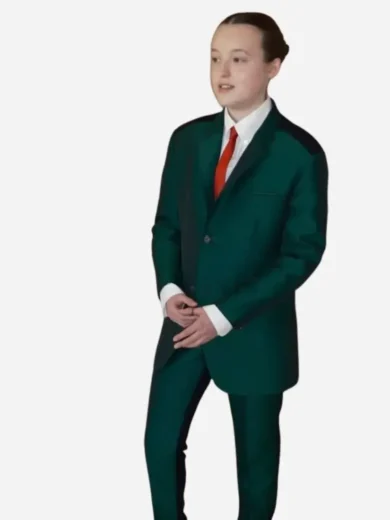 The Last Of Us S02 Premiere Green Bella Ramsey Suit