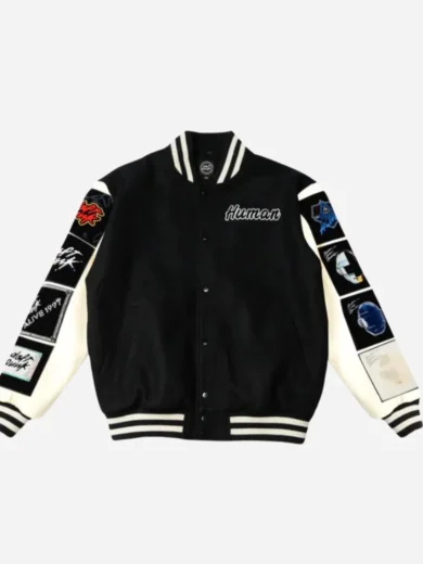 Daft Punk Black Varsity Letterman Jacket For Sale