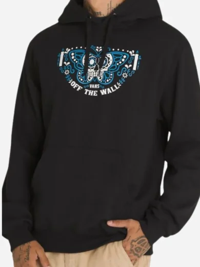 Dia De Muertos Guided Mariposa Black Hoodie