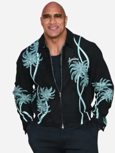 Dwayne Johnson Moana 2 Premiere Amiri Palm Jacket
