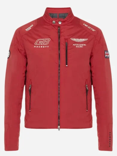 F1 Racing GB Hacket Astin Martin Red Jacket