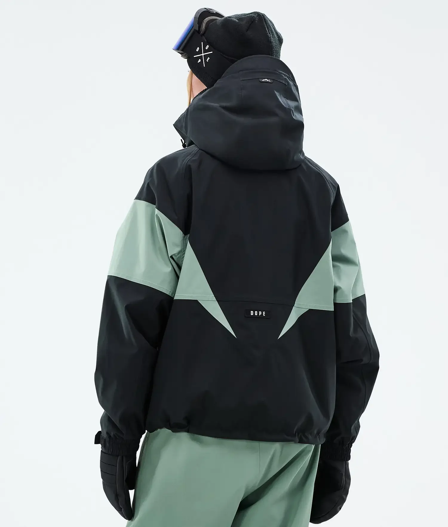 Women Spike Black/Faded Green Ski Jacket