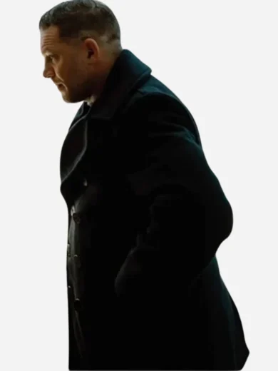 2025 Tom Hardy MobLand Black Wool Coat