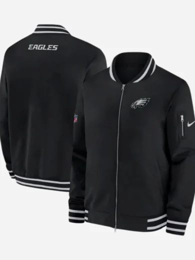 Sideline Coach Philadelphia Eagles Black Jacket