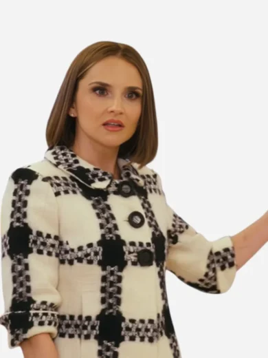 Sisterhood, Inc. Rachael Leigh Cook Cropped Houndstooth Jacket