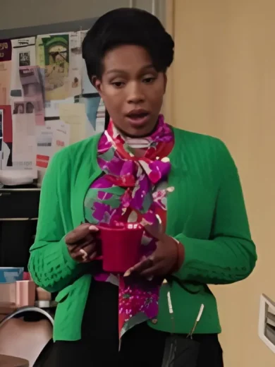Abbott Elementary S4 Sheryl Ralph Green Cardigan