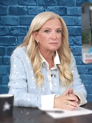 Access Daily 2025 Alison Triessl Light Blue Sequin Cardigan