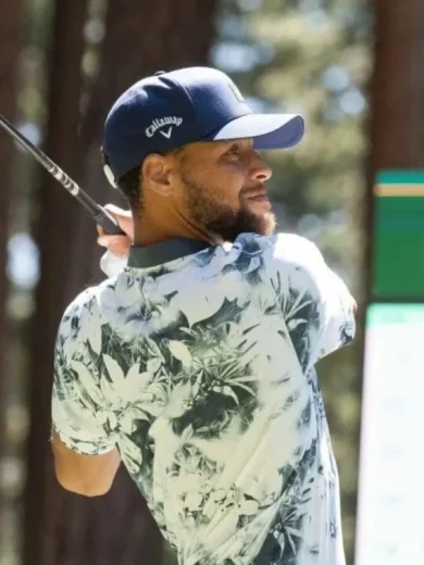 ACC Celebrity Golf Championship 2025 Stephen Curry Floral Shirt