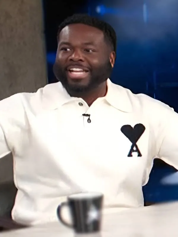 Access Daily 2025 EJ White Heart Polo Sweater