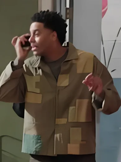 Abbott Elementary S4 Zack Fox Patchwork Shirt