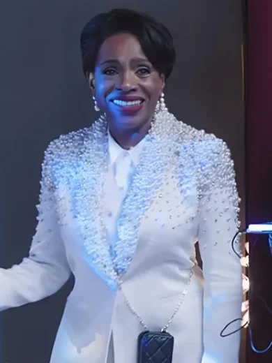 Abbott Elementary S4 Sheryl Ralph Pearl Embellished Blazer