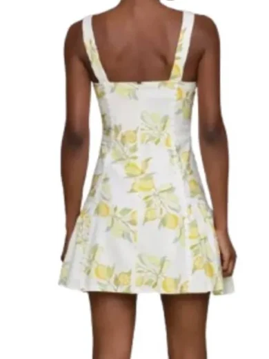 Access Daily 2025 Kit Hoover Lemon Print Mini Dress