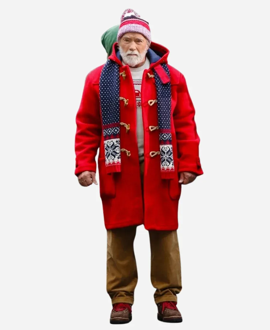 Arnold Schwarzenegger The Man With The Bag Red Coat