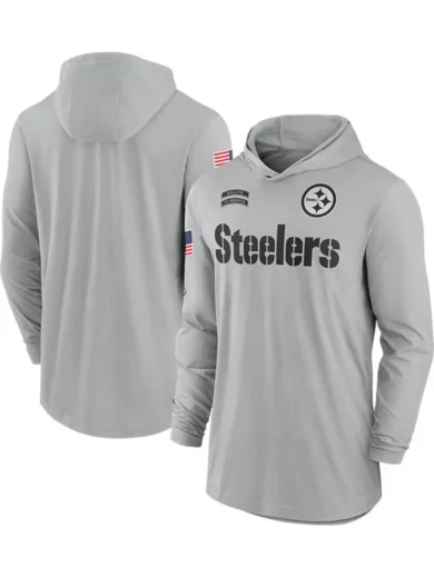 Steelers Pittsburgh Grey Hoodie