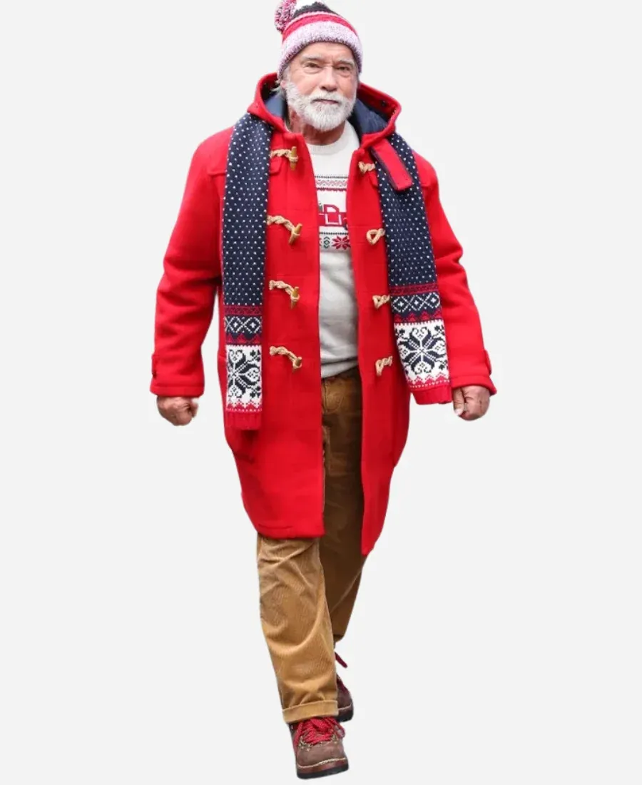 Arnold Schwarzenegger The Man With The Bag Red Coat