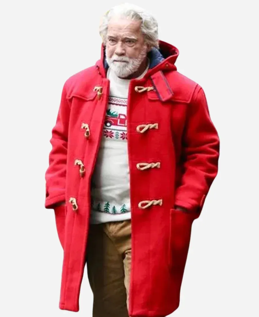 Arnold Schwarzenegger The Man With The Bag Red Coat