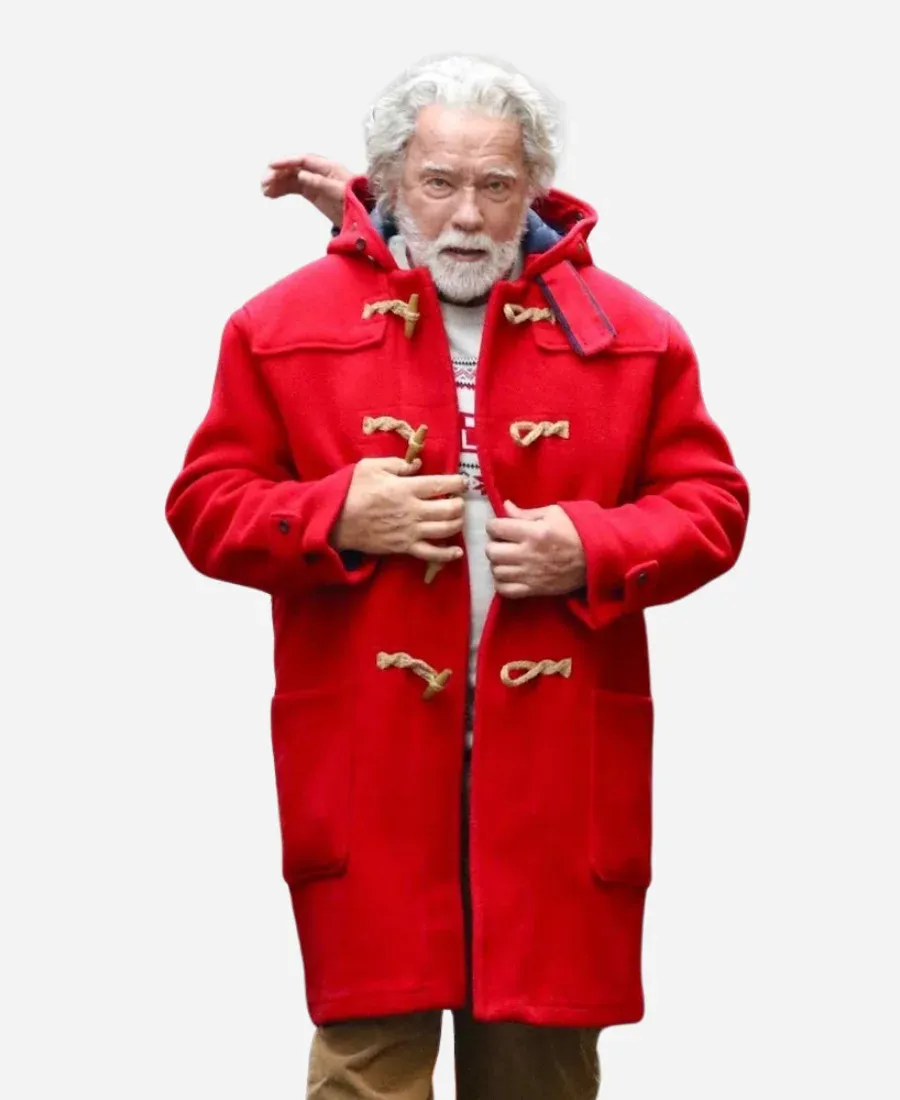 Arnold Schwarzenegger The Man With The Bag Red Coat