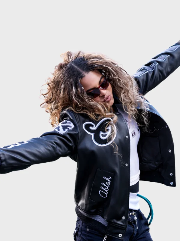 Super Bowl LX Blue Ivy Carter Black Varsity Jacket