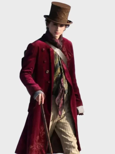 Timothee Chalamet Wonka 2023 Coat