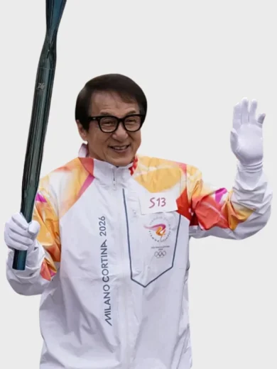 Jackie Chan 2026 Winter Olympics Flame Jacket