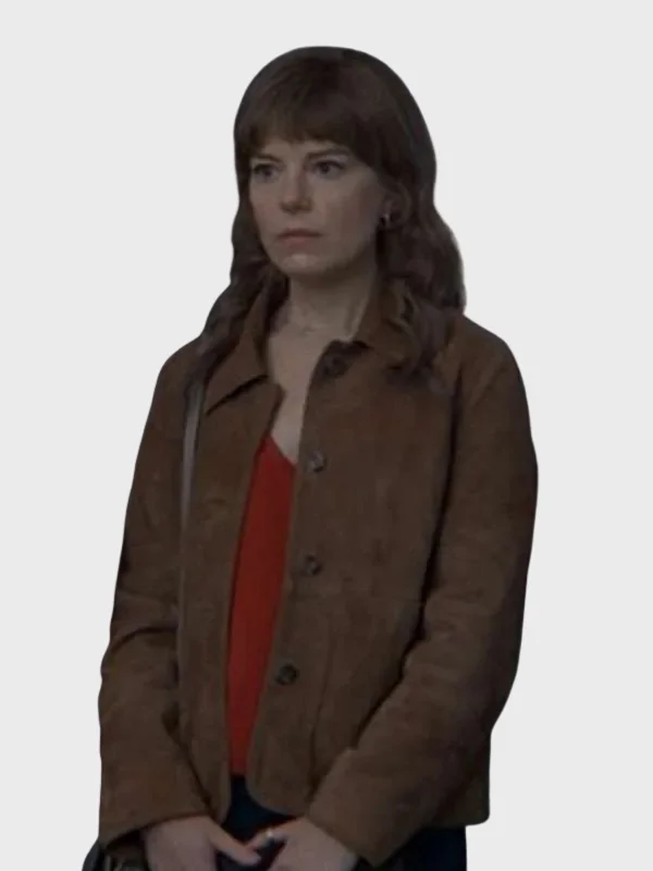 The Revenge Club S01 Emily Hunter Brown Suede Jacket