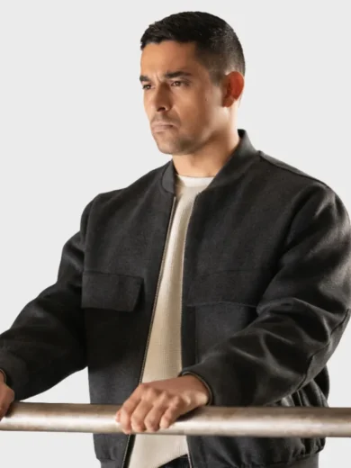 NCIS S23 Wilmer Valderrama Bomber Black Jacket