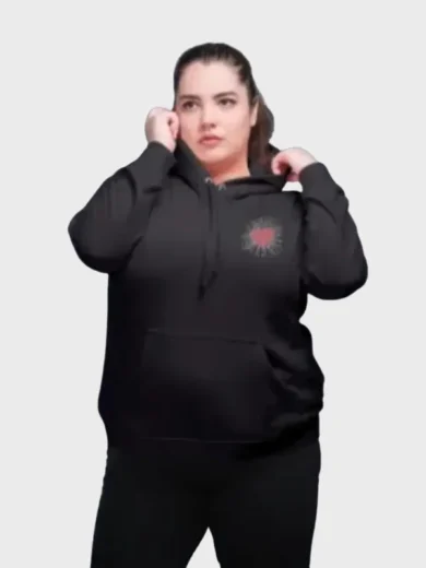 Taylor Swift The Fate of Ophelia Heart Black Hoodie