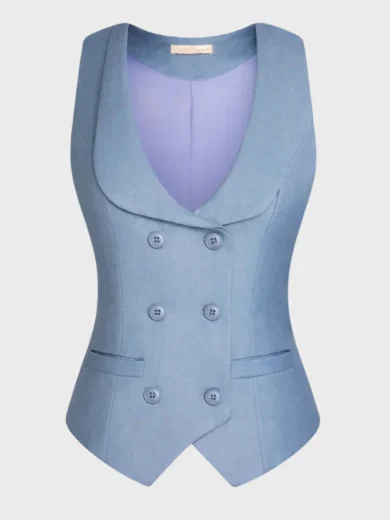 Finding Mr. Christmas S02 Melissa Peterman Blue Vest