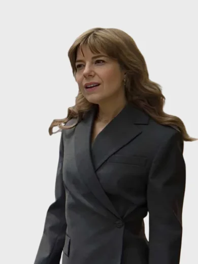 Emily Hunter The Revenge Club Grey Blazer