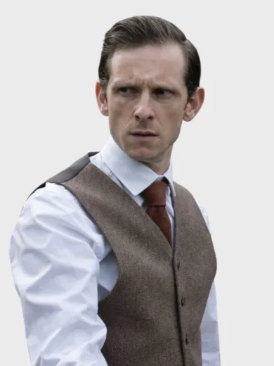 Half Man Jamie Bell Brown Vest