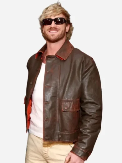 2026 Super Bowl LX Logan Paul Leather Jacket