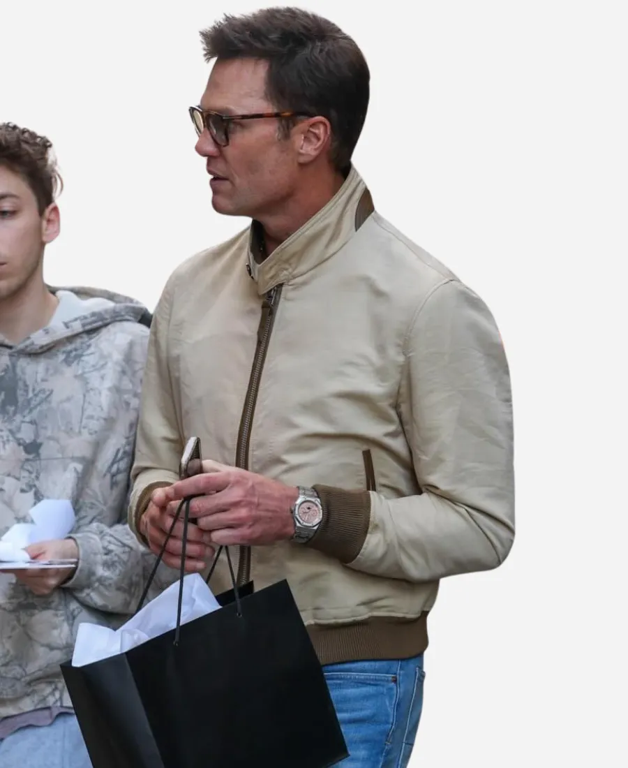 Super Bowl LX Tom Brady Beige Jacket