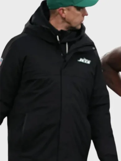 New York Hooded Jets Black Jacket