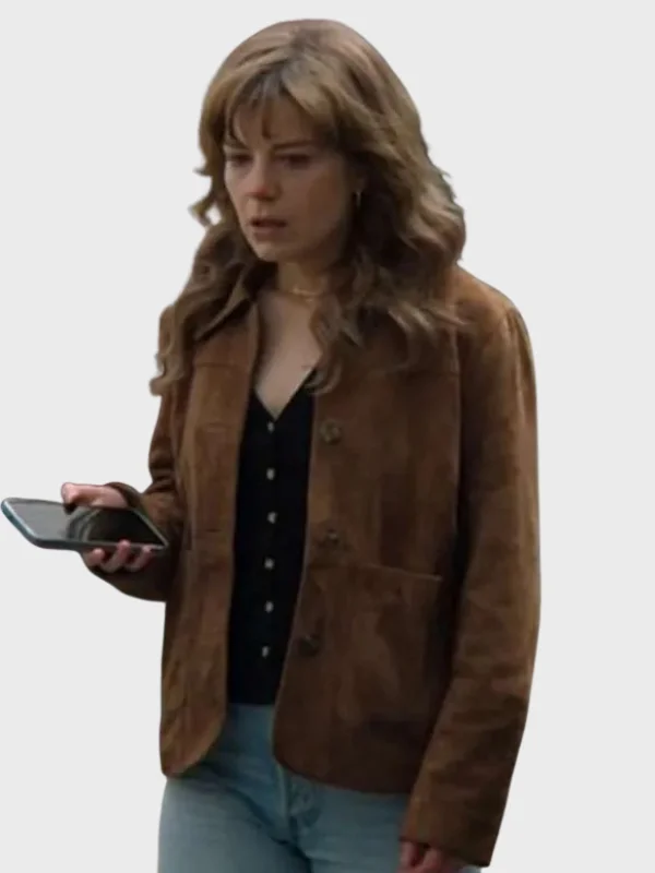 The Revenge Club S01 Emily Hunter Brown Suede Jacket