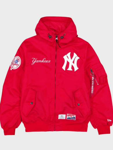 L-2B Hooded Bomber Alpha Industries Jacket Red