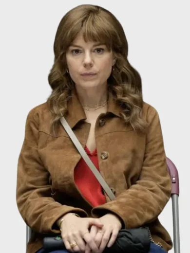 The Revenge Club S01 Emily Hunter Brown Suede Jacket