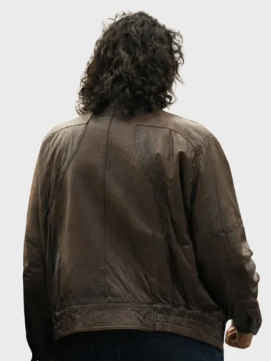 The Big Fake Pietro Castellitto Brown Leather Jacket