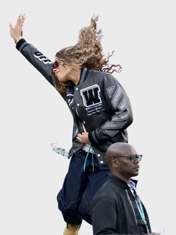 Super Bowl LX Blue Ivy Carter Black Varsity Jacket