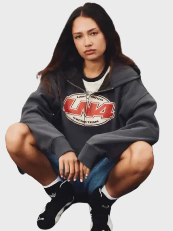 Lando Norris Charcoal Zip Hoodie