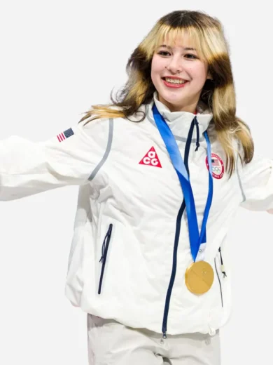 Alysa Liu Olympics 2026 Milano Ice Skating Arena Jacket