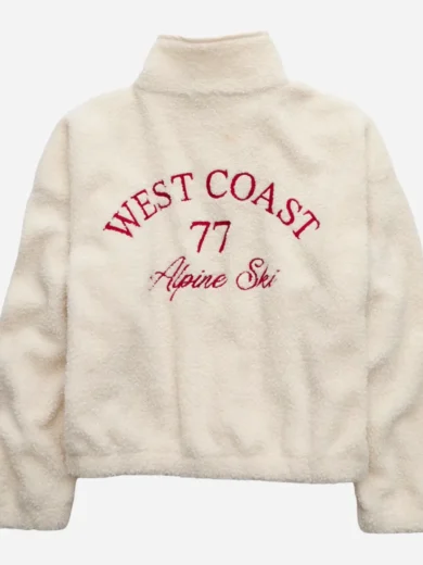 American Eagle Cream Sherpa Fleece Sweatshirt