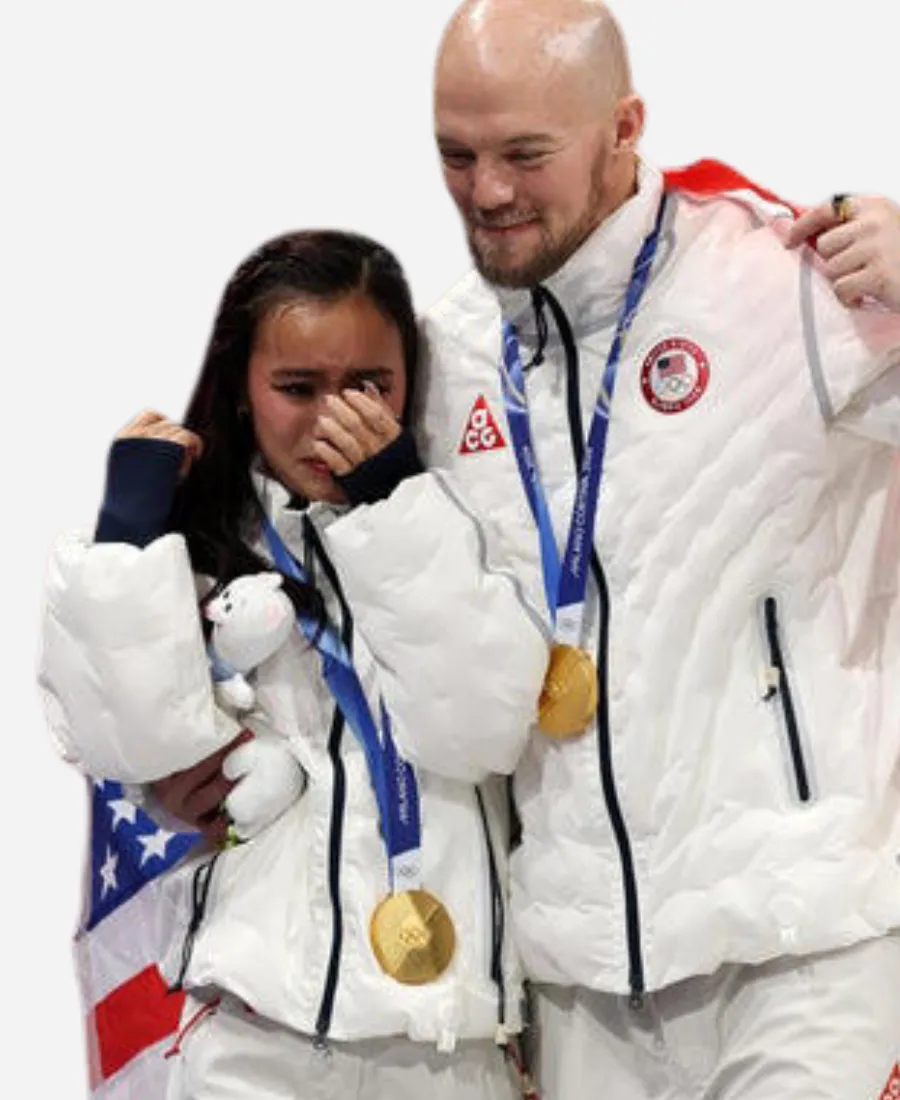 Olympic 2026 Ellie Kam White Jacket