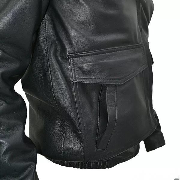German Military Surplus Police Leather Jacket