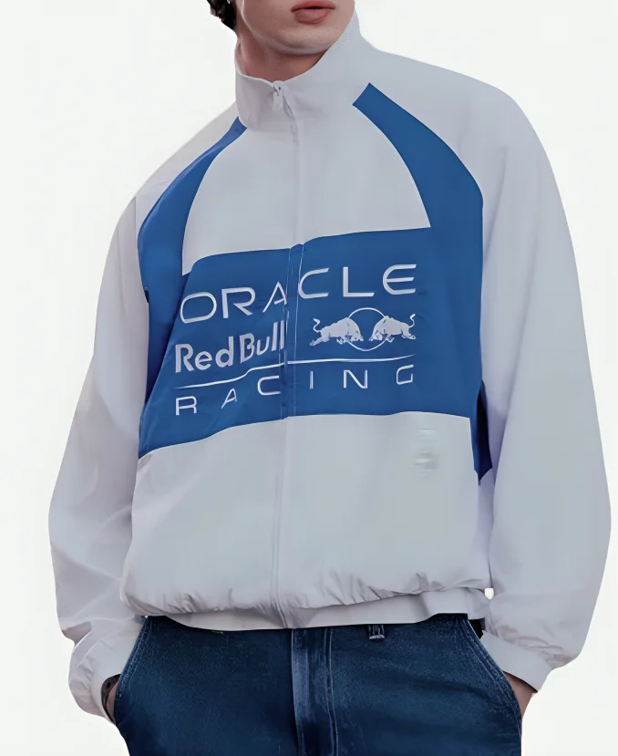 Hollister X Oracle Red Bull Racing Graphic Track Jacket
