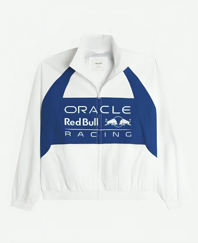 Hollister X Oracle Red Bull Racing Graphic Track Jacket